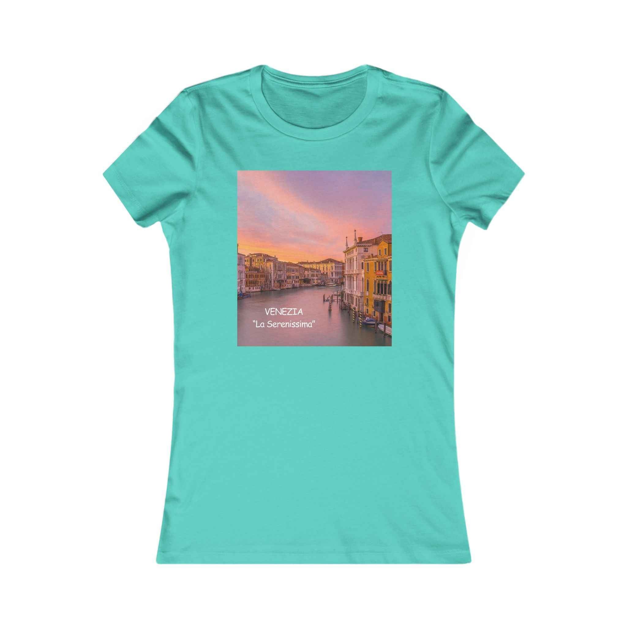 Venice Sunset Canal Women's Tee — Travel Graphic Shirt